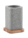  Kubek do postawienia 85x120x85 mm szary /bambus,NORA 