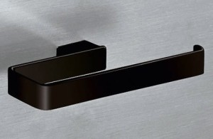Wieszak ring na ręcznik  20,3x9,8 cm mosiądz, Lounge Czarny  mat      