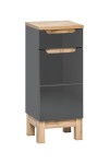 Szafka niska  BALI GREY 86 cm Soft Close grafit / dąb 