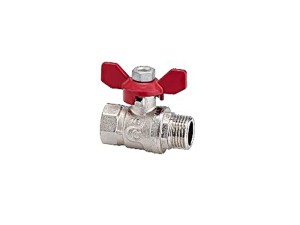 Zawór wodny kulowy z motylkiem, 3/4'' GW/GZ 30PN