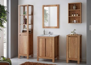 Zestaw mebli łazienkowych CLASSIC dąb 60 cm Soft Close 