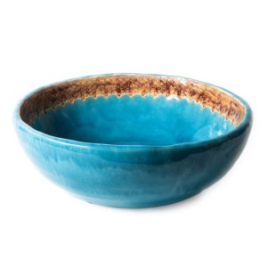  UMYWALKA NABLATOWA 38x13 cm   TURKUSOWA Rustykalna