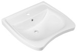 Umywalka ceramiczna 60x55 cm dla niepełnosprawnych montaż naścienny