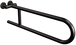UCHWYT STAŁY 60 cm Ø25 x 2 /120 kg CZARNY MAT