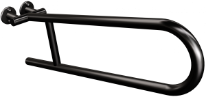 UCHWYT  UCHYLNY  12,5x17,6x60 cm,Ø25 x 2 /120 kg CZARNY MAT 