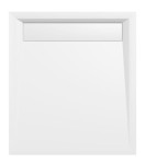 Brodzik kompozytowy z przykrywką 90x80x4cm , BIAŁY Slim VARESA 