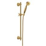 Zestaw prysznicowy RETRO 66cm suwany złoty,Art Deco