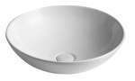 Umywalka 46x15 cm ceramiczna nablatowa, biała DIMP