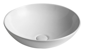 Umywalka 46x15 cm ceramiczna nablatowa, biała DIMP