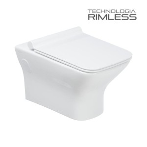 MISKA WC RIMLESS 54,5x37x32,5 cm Z DESKĄ WOLNOOPADAJĄCĄ SLIM 