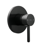 Bateria prysznicowa podtynkowa 11x11cm, solo CZARNA