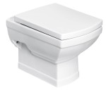 Miska wisząca WC 51x35x37 cm + deska wolnoopadająca RETRO ,KLEOPATRA 