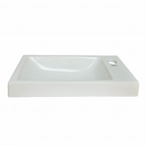 UMYWALKA 43x23,5cm WPUSZCZANA W BLAT ,PRAWA