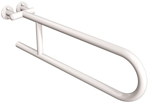 UCHWYT  STAŁY 12,5x17,6x60 cm,Ø25 x 2 /120 kg BIAŁY