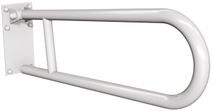 UCHWYT UCHYLNY  9x19,6x60 cm,Ø25 x 2 / 120 kg BIAŁY