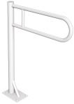 UCHWYT PODŁOGOWY STAŁY 14x86,2x63cm Ø25 x 2 /120 kg, BIAŁY