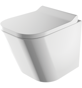 Miska WC rimless 49 x 35 cm+Deska wolnoopadająca z duroplastu, biały połysk 