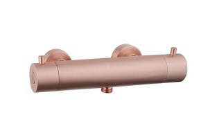 Bateria termostatyczna prysznicowa  szczotkowana miedź/ różowe złoto Caral