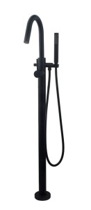 Bateria wannowa wolnostojąca 110 cm  , CZARNY MAT