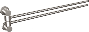 WIESZAK NA RĘCZNIKI  44,3x9,2x3,3 cm 2-PRĘTOWY,CHROM 