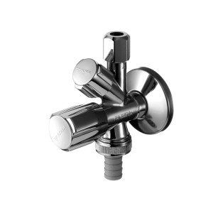 Zawór kątowy podwójny 1/2"-3/8"-3/4" SCHELL COMFORT  