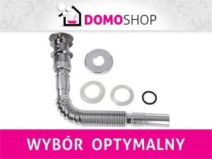 Syfon elastyczny 1"1/4*32 z korkiem CLICK CLACK