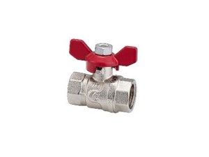 Zawór wodny kulowy z motylkiem, 1/2'' 30PN
