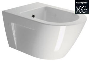 Bidet podwieszany 55x36 cm+ elementy montażowe biały połysk GSI Norm