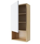 SZAFKA WISZĄCA  40x80x20cm Z FRONTEM DĄB/BIAŁY, TUTO