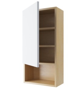SZAFKA WISZĄCA  40x80x20cm Z FRONTEM DĄB/BIAŁY, TUTO