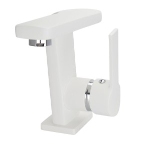 Bateria umywalkowa 17,2 cm, BIAŁA MAT/CHROM BRILLIANT