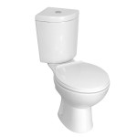 Kompakt narożny WC kompletny 78x36x76 cm  ; 3/6 l+ deska wolnoopadająca biała,CORNER