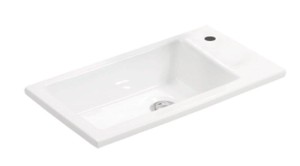 Umywalka meblowa 50x25cm ,prawa  ZUNO