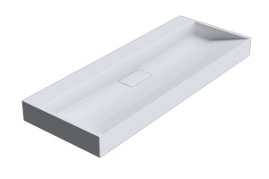 UMYWALKA nablatowa/podwieszana 120x46x11cm bez otworu na baterie KONGLOMERAT 