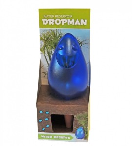 Dropman 14cm - dozownik do nawadniania doniczek, niebieski, Geli