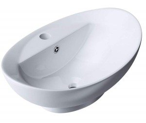 UMYWALKA nablatowa  59x39x21 ceramiczna z otworem na baterię  