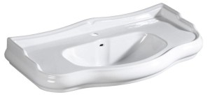 Umywalka RETRO 100x54,5 cm ceramiczna zawieszana na ścianie, biała