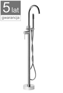Bateria wannowa wolnostojąca 115 cm, wąż 150 cm, CHROM