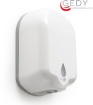 Bezdotykowy dozownik  14x23x6x10,6 cm/1100 ml  4x1,5 V AA , biały GEDY