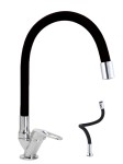 Bateria/zawór na zimną wodę i do filtra wody FLEX-COLD chromowano-czarna