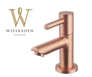 Bateria na zimną wodę i do filtra 11 cm AMADOR szczotkowana miedź 