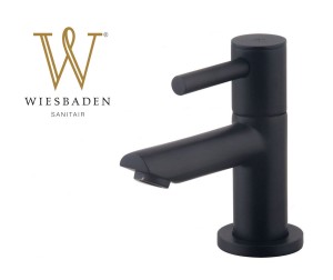 Bateria na zimną wodę i do filtra 11 cm AMADOR  czarna mat/ wysyłka 24h
