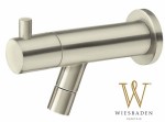 Bateria/zawór na zimną wodę ścienna 12,5 cm ze stali nierdzewnej AMADOR