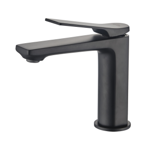 BATERIA UMYWALKOWA 15,7 cm  Z KORKIEM click-clac CZARNY MAT NERI