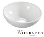 Umywalka nablatowa ceramiczna 28 cm biała KIMO