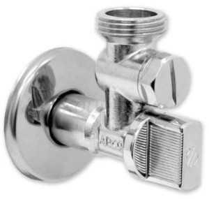 Zawór do pralki A-801/2"x3/4" z filtrem, chrom