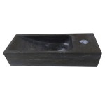 Mała umywalka z kamienia B-STONE 38x14cm PRAWA, RĘCZNIE WYKONANY 