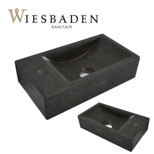 Mała umywalka z kamienia B-STONE XS 36x18cm, RĘCZNIE WYKONANY