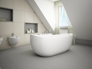 Wanna wolnostojąca Gianna biała 170x79 cm Klik-Klak + syfon, kompozyt
