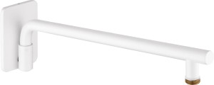 Ramię deszczownicy-wylewka ścienna ruchoma 40cm, biała LOFT